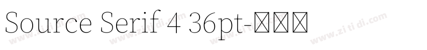 Source Serif 4 36pt字体转换